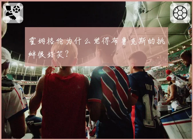 霍姆格伦为什么觉得布鲁克斯的挑衅很好笑？